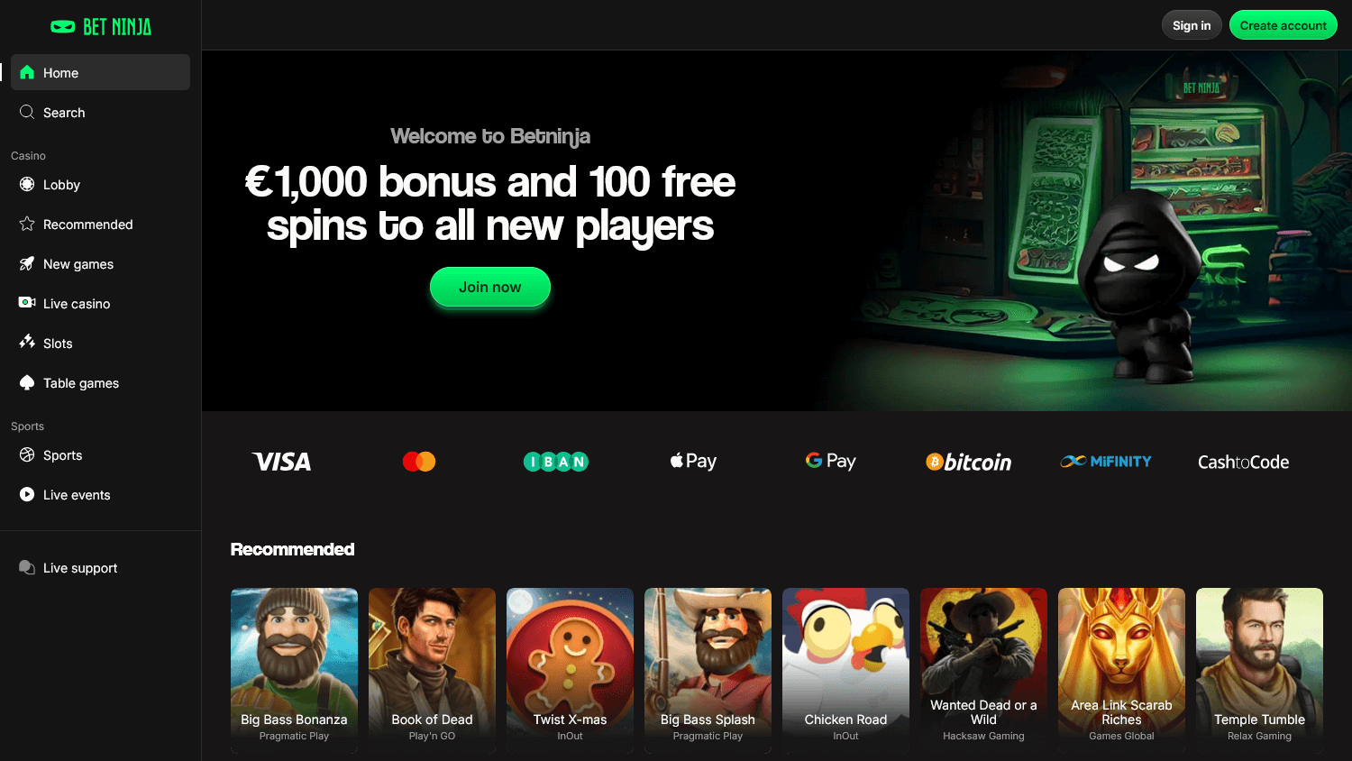 BetNinja Casino